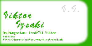 viktor izsaki business card